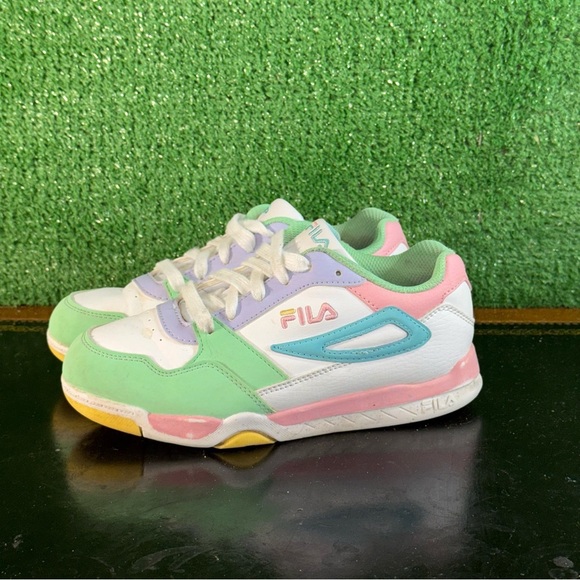 Fila Multiverse Pastel Green Pink Blue Easter 3BM01380-149 Preschool Size 3Y - Picture 1 of 6